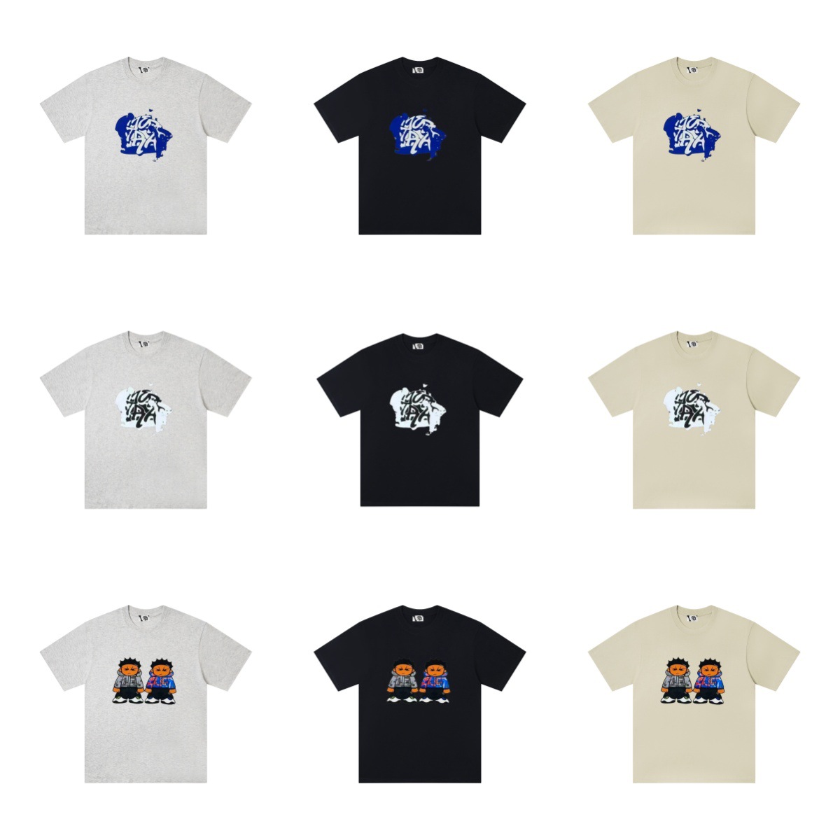 跨境潮流欧美Mertra 字母印花嘻哈街头重磅宽松短袖T恤男休闲同款