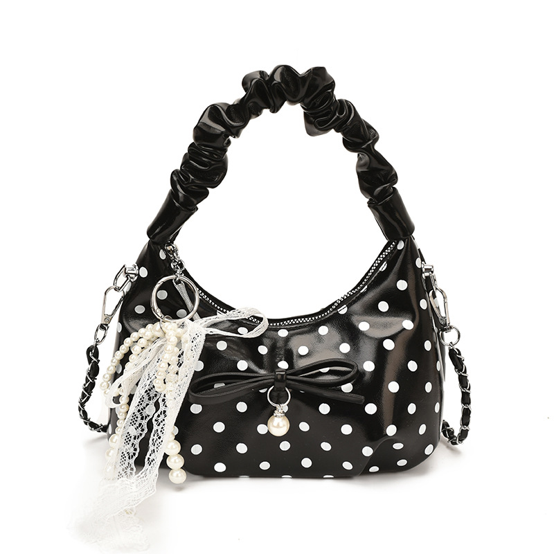 Coreana estilo extranjero suave bolso plegable mujer verano 2026 nueva moda diaria cadena mochila de hombro