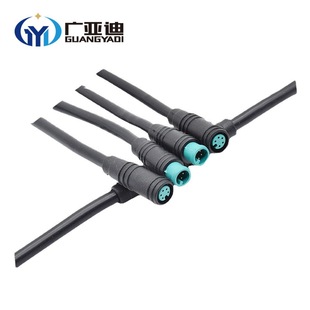 Direct selling M6 2-5 core male and female plug connector solar panel m6 cable male and female waterproof wiring