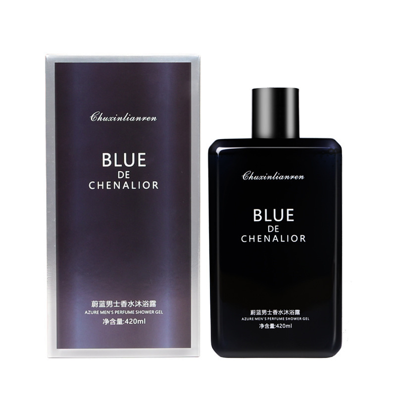 Gel de Ducha y Champú para Hombre con Aroma Azul Cielo, Fragancia Duradera, Control de Grasa, Venta al Por Mayor, Dropshipping