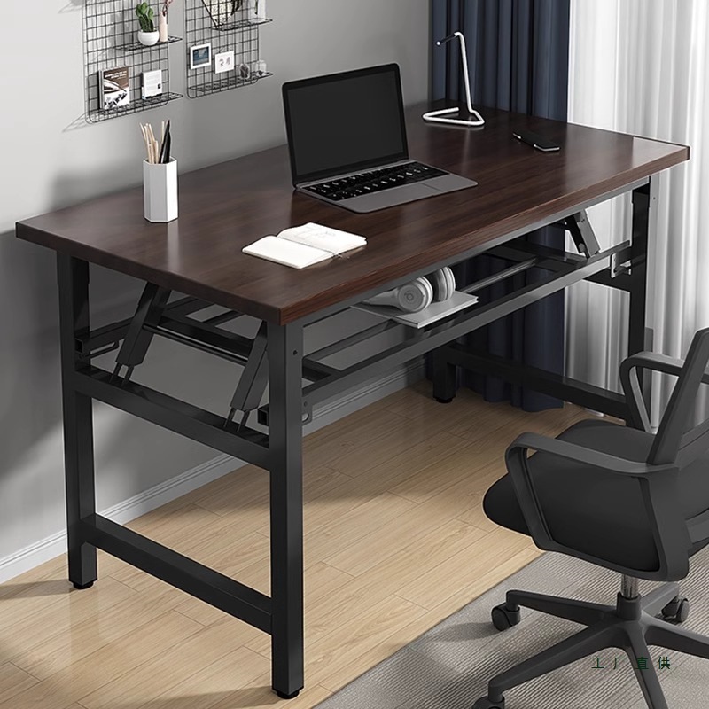 Installation-Free Folding Desktop Computer Table Home Office Desk Simple Rental Room Rectangular Learning Writing Table