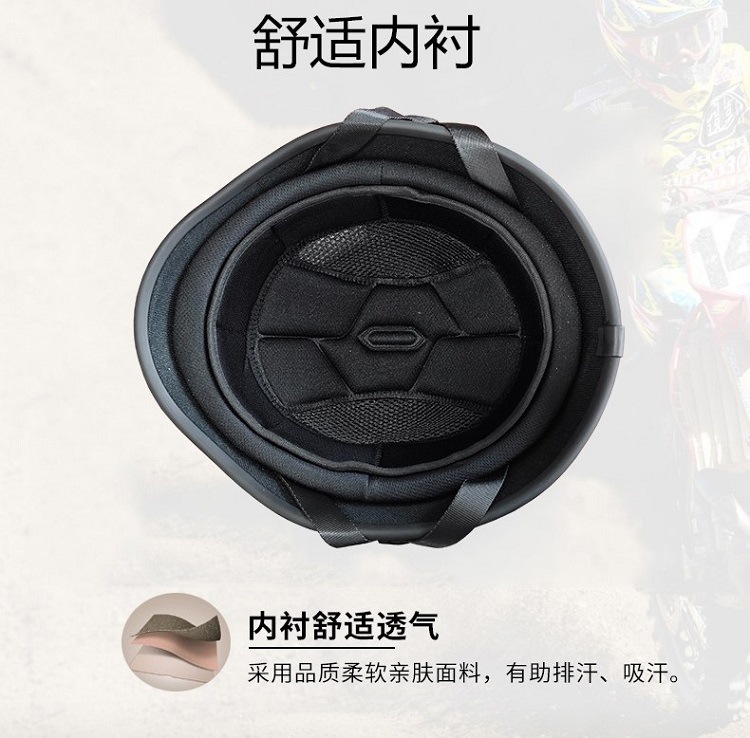 New National Standard 3C Retro Soldier Helmet Motorcycle Helmet Half Helmet Summer German Harley Cruise Scoop Helmet Large Head Circumference