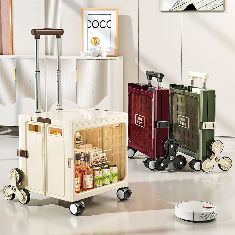 Grocery Cart, Portable Folding Shopping Cart, Picnic Trolley, Household Trolley, Goods Delivery, Express Delivery Wholesale