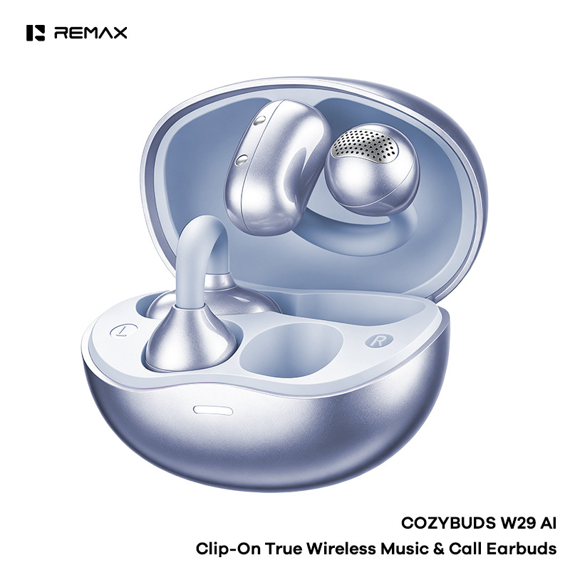 REMAX Open-Ear Clip Bluetooth Earphone AI Smart Translation OWS Non-In-Ear True Wireless Earphone W29AI