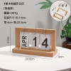 Table Japanese wooden desk calendar from natural wood, jewelry, props