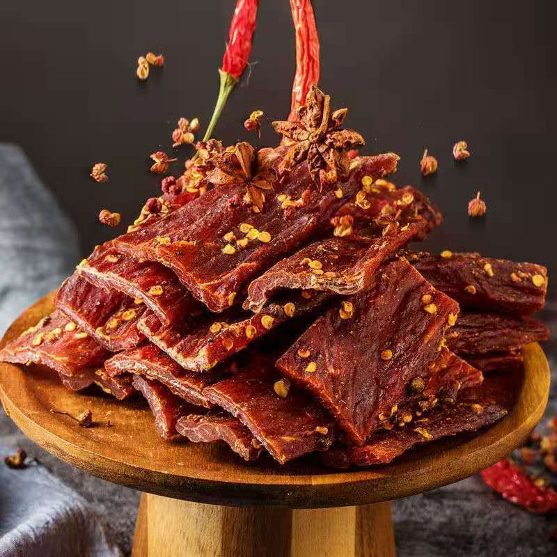 Air drying beef Sichuan Province Aba Dried beef flavor specialty Spiced leisure time to work in an office Dry chicken snacks