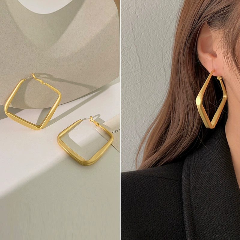 Earrings Silver 925 — Demi-season European Style, Simple Elegant Bright Design, Gold & Silver Options