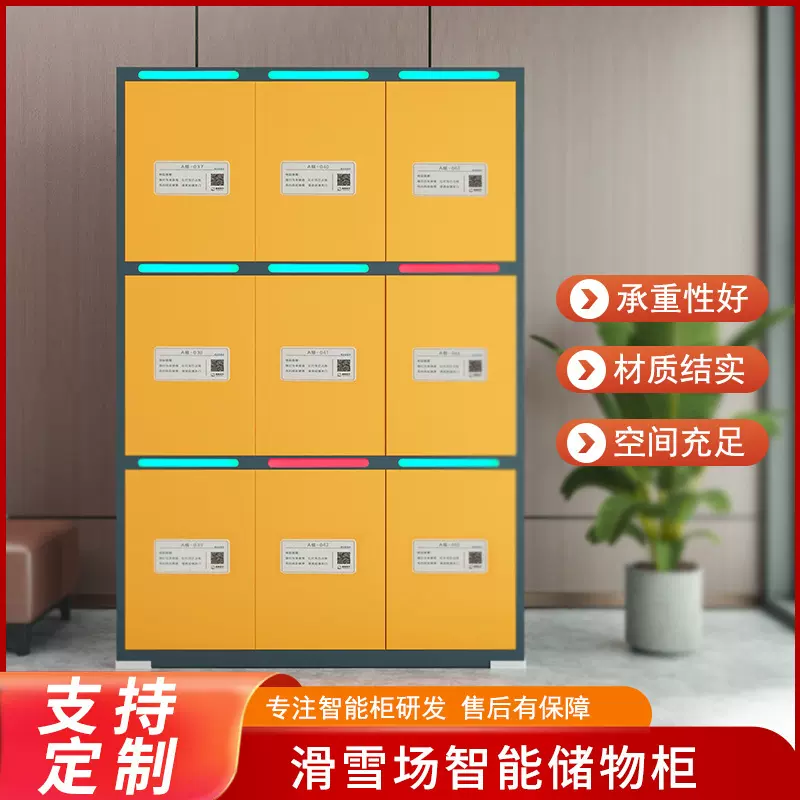 滑雪场智能储物柜工厂生产微信扫码电子存包柜批发景区行李寄存柜