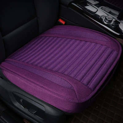 Seat cushion, seat cover – Cross-border car seat cushion linen five-seat - single-romantic-purple
