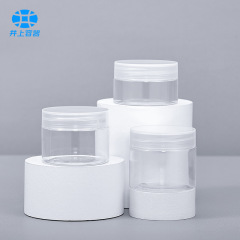 47 teeth 50ml wide mouth bottle with white lid 30ml40mlpet transparent lotion cream bottle skin care product plastic jar