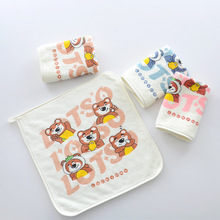 高阳毛巾厂家批发印花超细纤维a类儿童毛巾柔软洗脸面巾吸水童巾