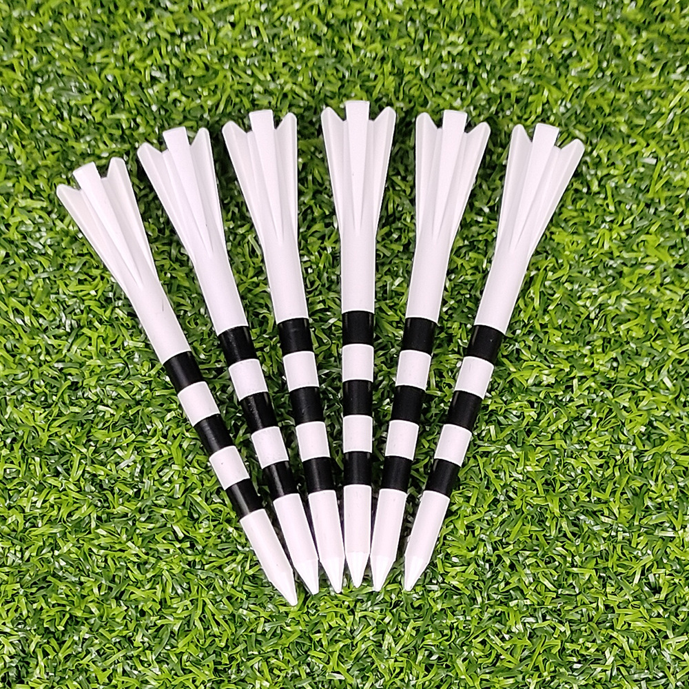 Golf Punta de plástico bola tee83mm baja resistencia durable Golf tee cuatro-esquina asiento de la bola de plástico