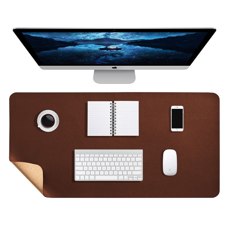 Mesa de té de gran tamaño alfombrilla de ratón de gran tamaño de corcho alfombrilla de ratón de cuero estera de mesa de oficina estudiante grande almohadilla de escritura