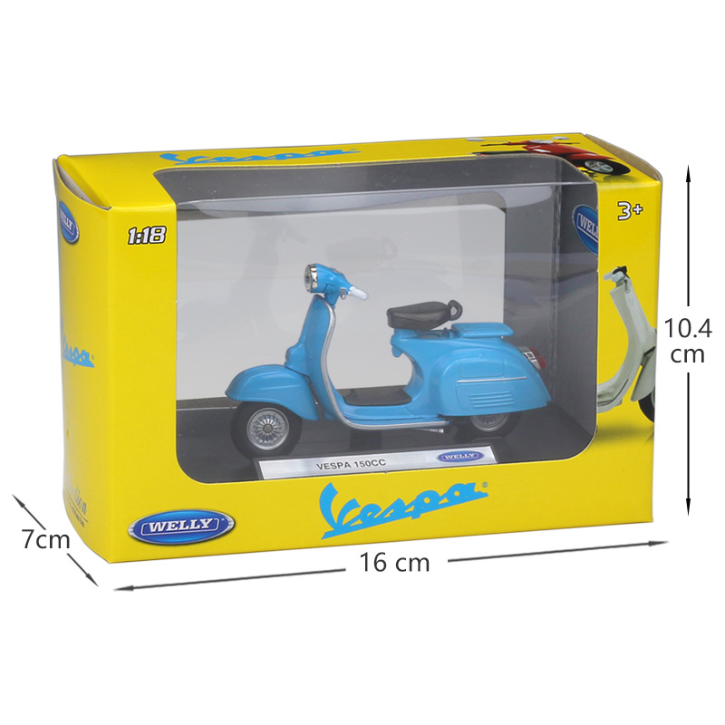 잘 와일리 1:18 BIAGGIO VESPA 1970 VESPA150 시뮬레이션 합금 스쿠터 모델