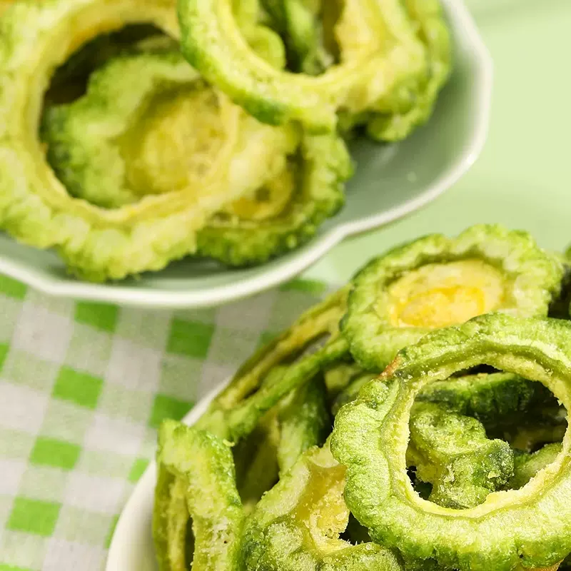 苦瓜脆片酥即食脱水苦瓜干冻干蔬菜干片解馋休闲零食小吃太乙食品