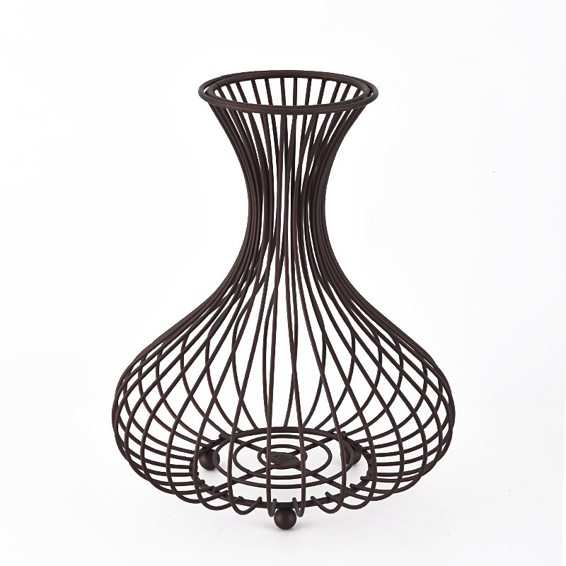 Nuevo estilo europeo tapón de vino cesta de almacenamiento hogar mesa de comedor decoración flor seca cesta de almacenamiento decoración suministro transfronterizo al por mayor