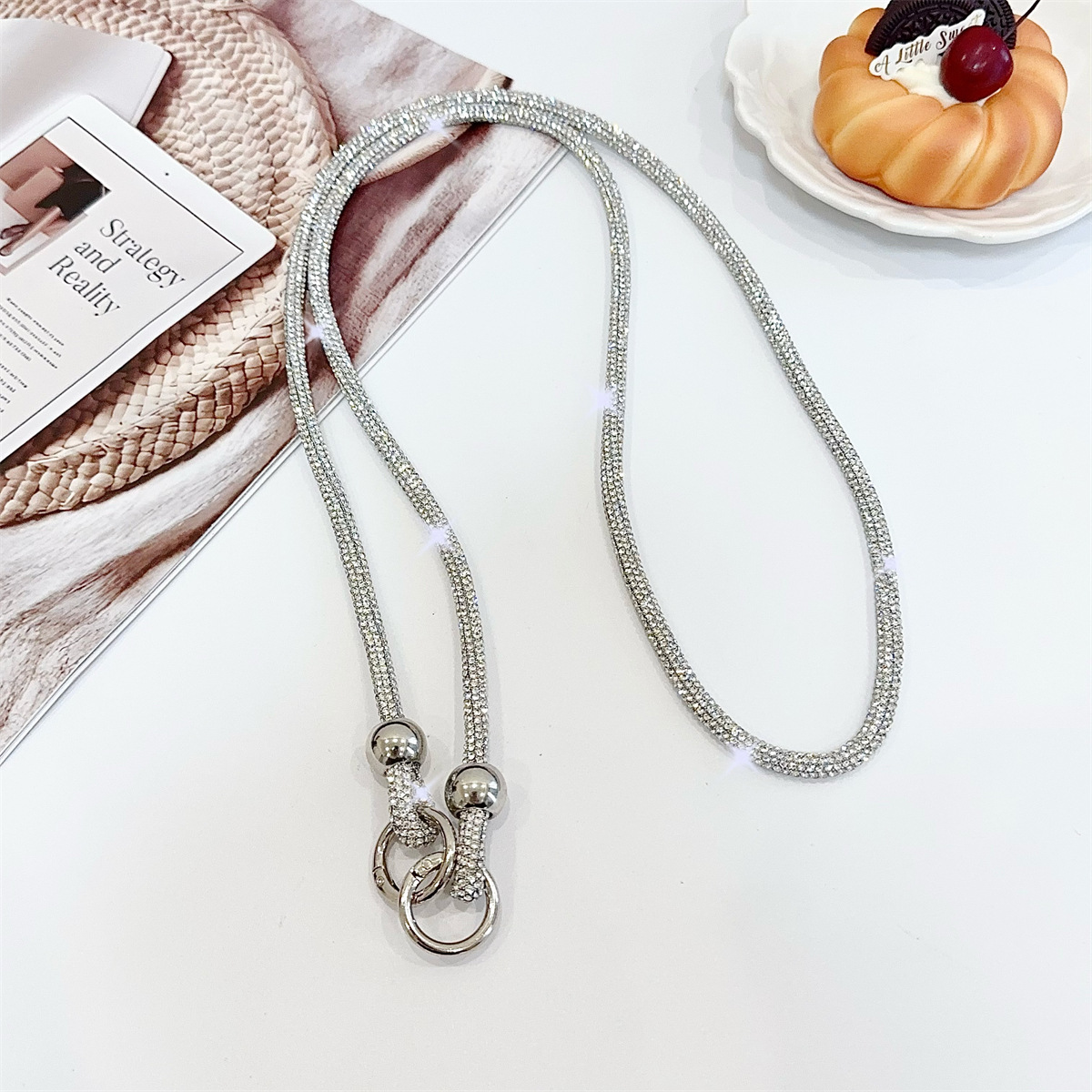 실버--실버 비즈 [6mm 크로스바디]