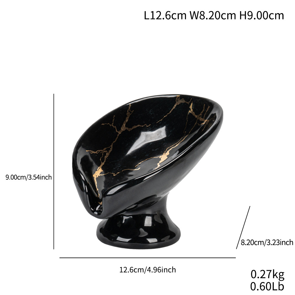 Moderno minimalista estante de jabón de banano creativo estante de jabón de cerámica decoraciones para el hogar de la vida decoraciones de alta calidad al por mayor