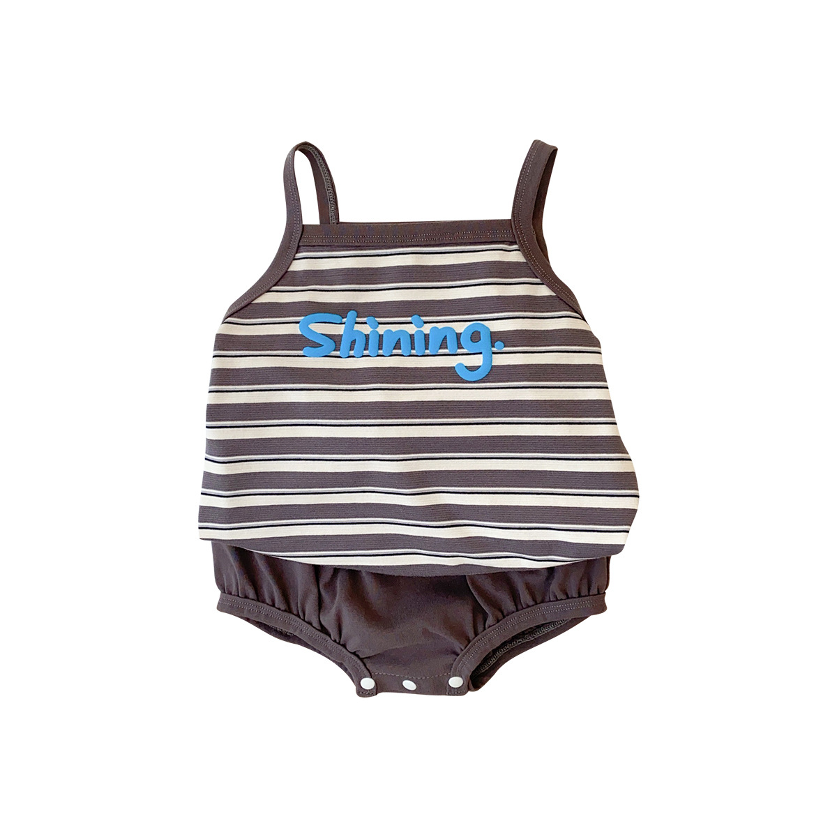 Ropa para niños coreanos, traje de bebé para niños, ropa de protección solar delgada de verano, camisola, pantalones cortos, traje de salida de tres piezas 1