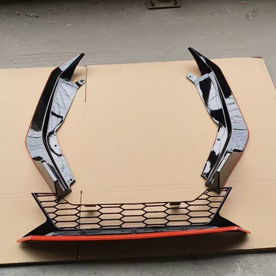 Other Car Modifications New Sylphy Front Shovel Modification - glossy-black-with-red-edge