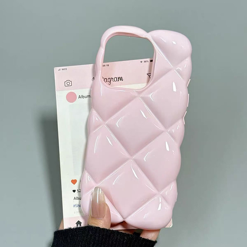 Macaron Diamond Pattern Phone Case For Iphone 17 Pro Max Shockproof_voghion.com