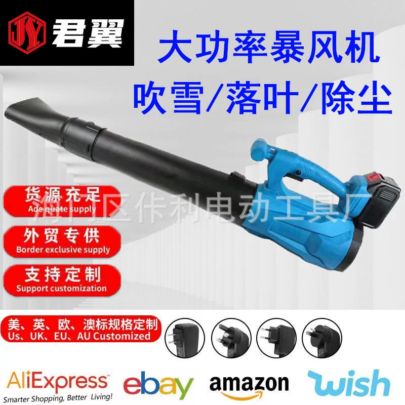 Литиевая электрическая штормовая машина мощный Фен для выдувания снега Электрическая воздуходувка оборудование для удаления пыли удаление снега из теплицы