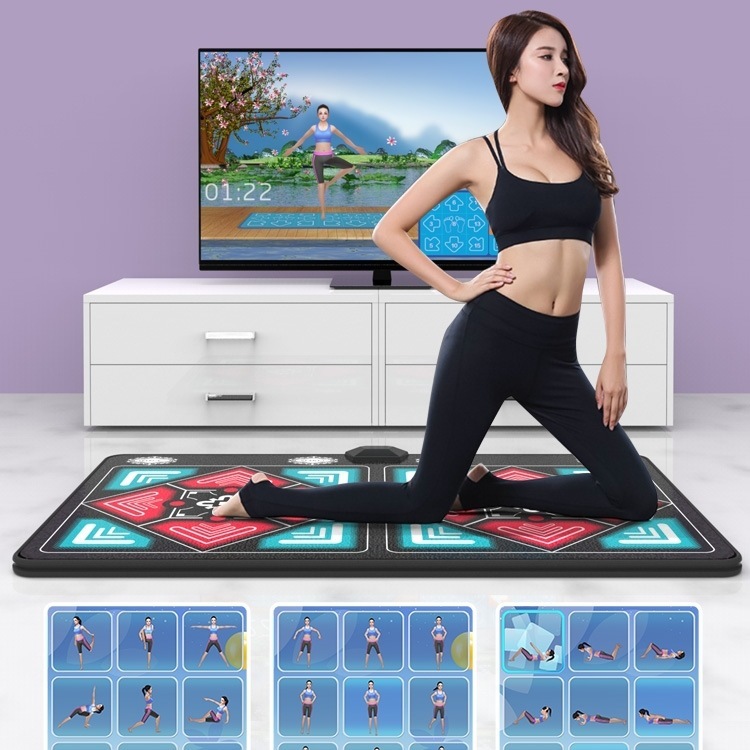 卸売ダンスキング AR ワイヤレスダブルダンスマットホームテレビダンススポーツダンスマシンゲームマット|undefined