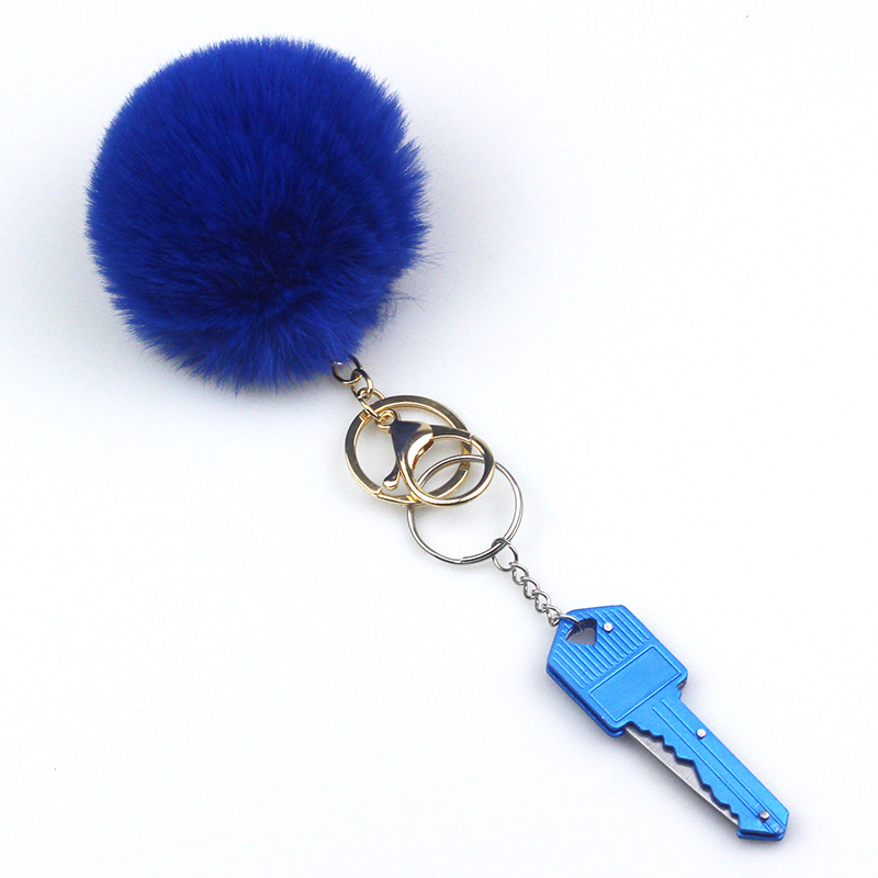 Fashion Key Metal Pom Poms Bag Pendant 1 Piece display picture 9