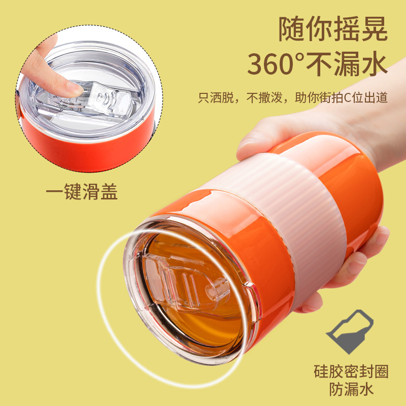 Taza de cerámica casual creativa taza de acompañamiento taza de paja taza de café con tapa para llevar logotipo tallado