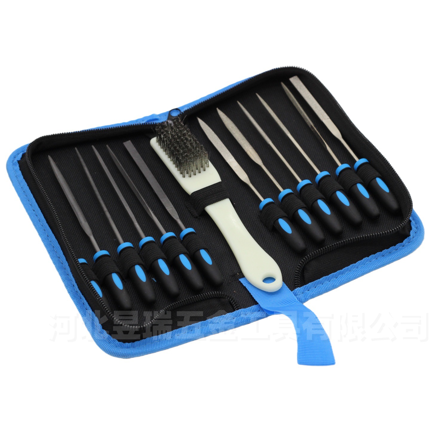 Productos TRANSFRONTERIZOS DE VENTA RÁPIDA Amazon Juego de archivos de plástico de 13 piezas con kit de traje de combinación de cepillo de limpieza entrega de una pieza