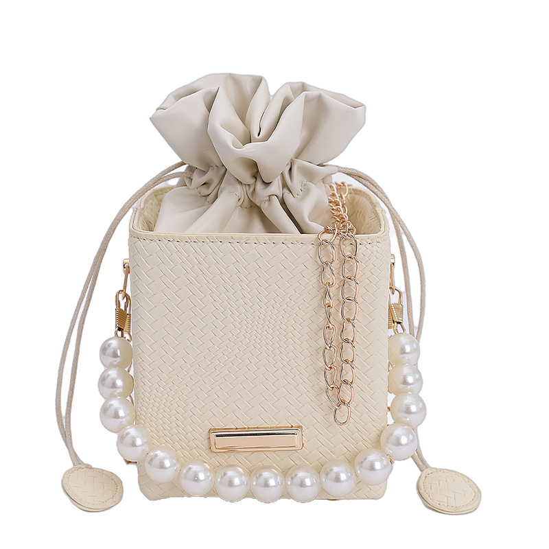 Niche Zhong moda bolso de cubo de mano mujer 2025 nuevo estilo coreano simple versátil bolso de hombro con patrón de ramas