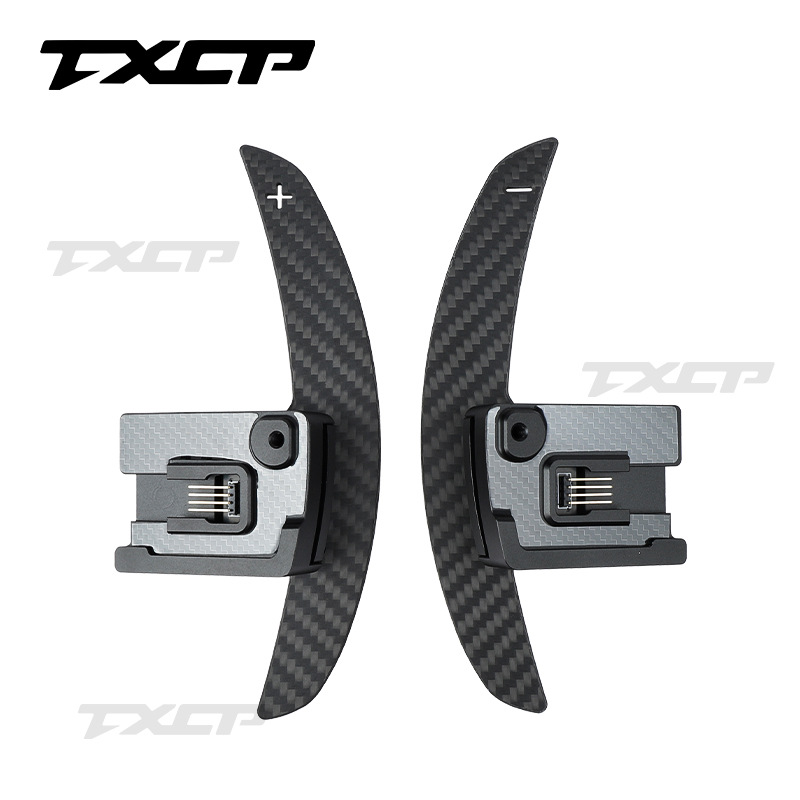 Suitable for Ford 2015-2023 Mustang car interior accessories steering wheel carbon fiber magnetic shift paddles