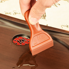 A5L實木茶盤刮水刷大號塑料硅膠茶盤清潔刷實木掃茶筆刷功夫茶具