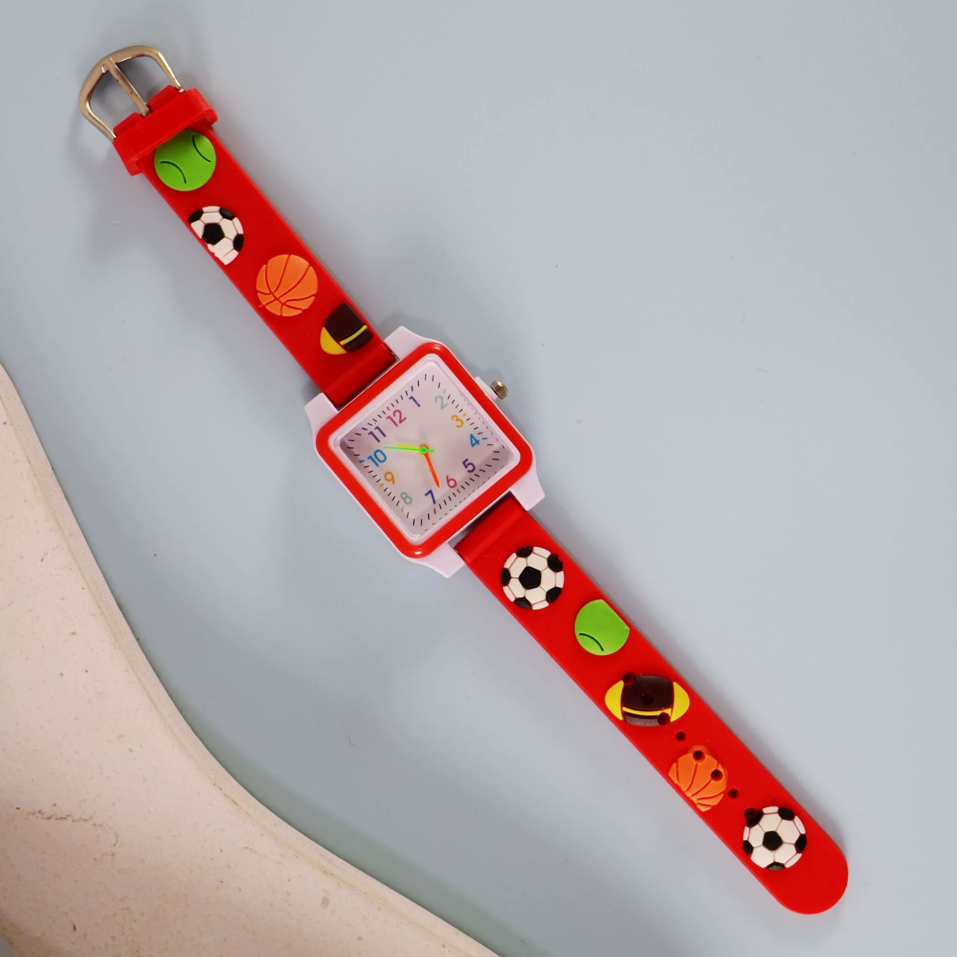 Silicone children's watch with gears, children's quartz watches