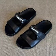 小众拖鞋平底配底仙女软拖鞋穿夏防滑一字风女外时百搭尚裙子拖