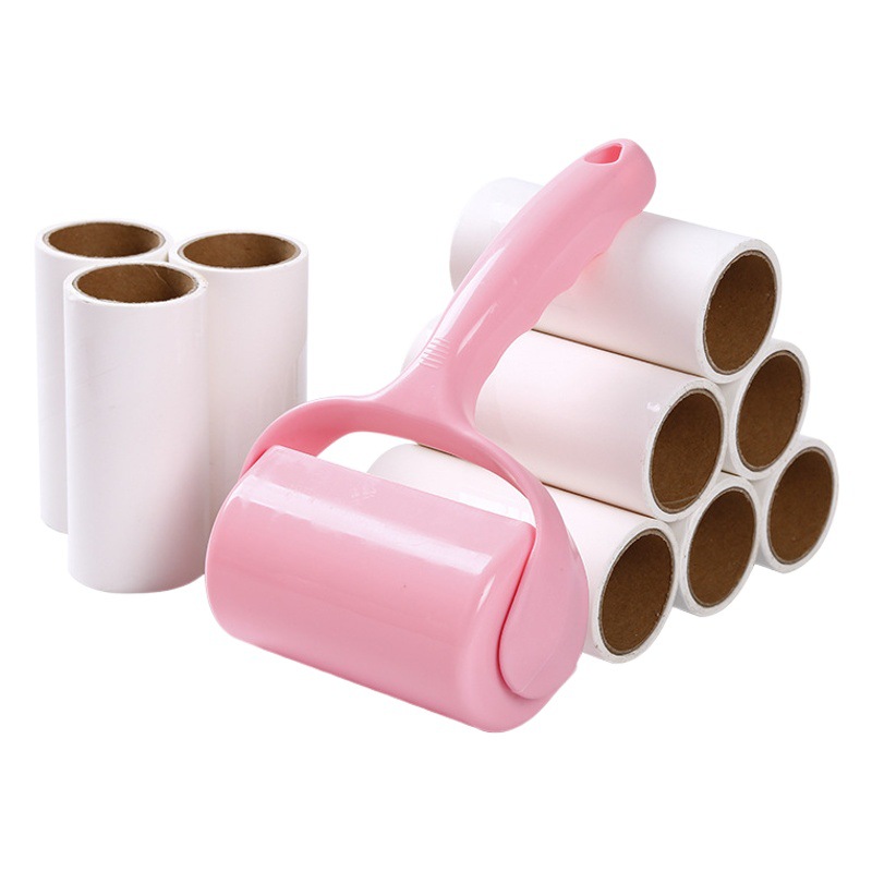 Dispositivo de pegado del cabello rodillo núcleo de papel de fieltro desgarrable cepillo de rodillo de pelo que se pega artefacto ropa de depilación cepillo de depilación rollo de papel