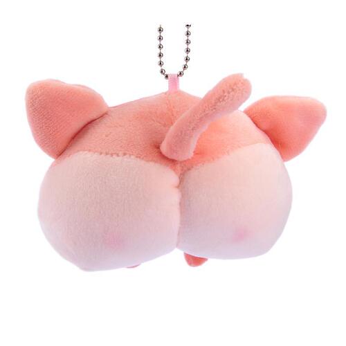 Cute peach butt corgi butt plush toy small pendant keychain student small gift manufacturer wholesale