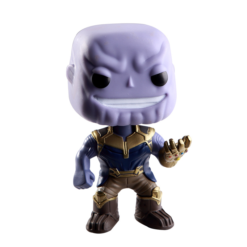 POP Thanos Anti-Hawk Thor Iron Man modelado a mano adornos
