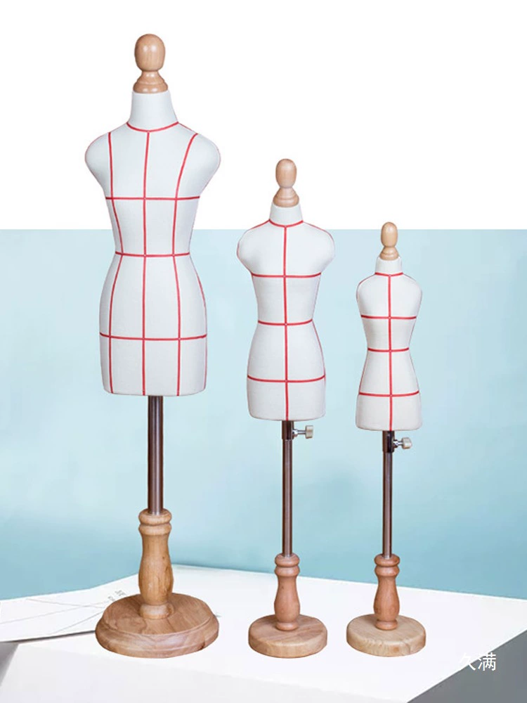 Pin-able mini mannequin three-dimensional cutting women's clothing design board room teaching mannequin 2-4 mannequins