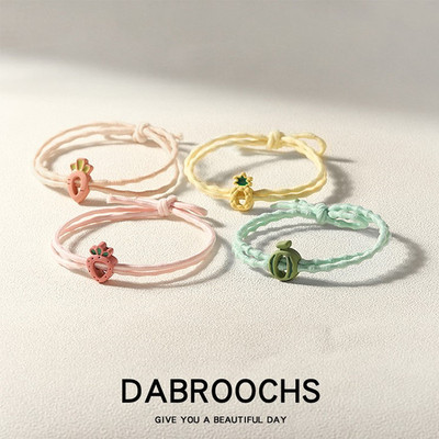 网红ins头绳2021年新款小清新水果发圈扎马尾皮筋简约爆款发绳女|ru