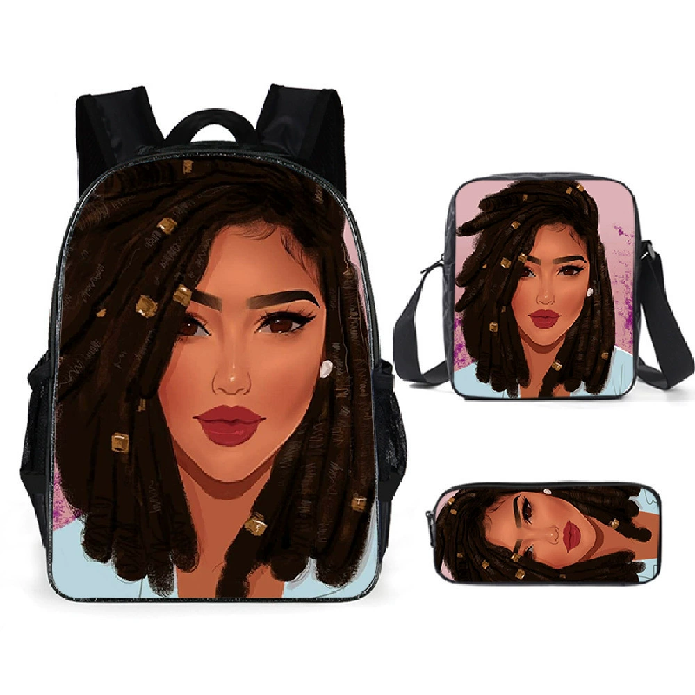 Cartoon children's capacious backpack, school bag, set, direct factory sales, 3 piece set