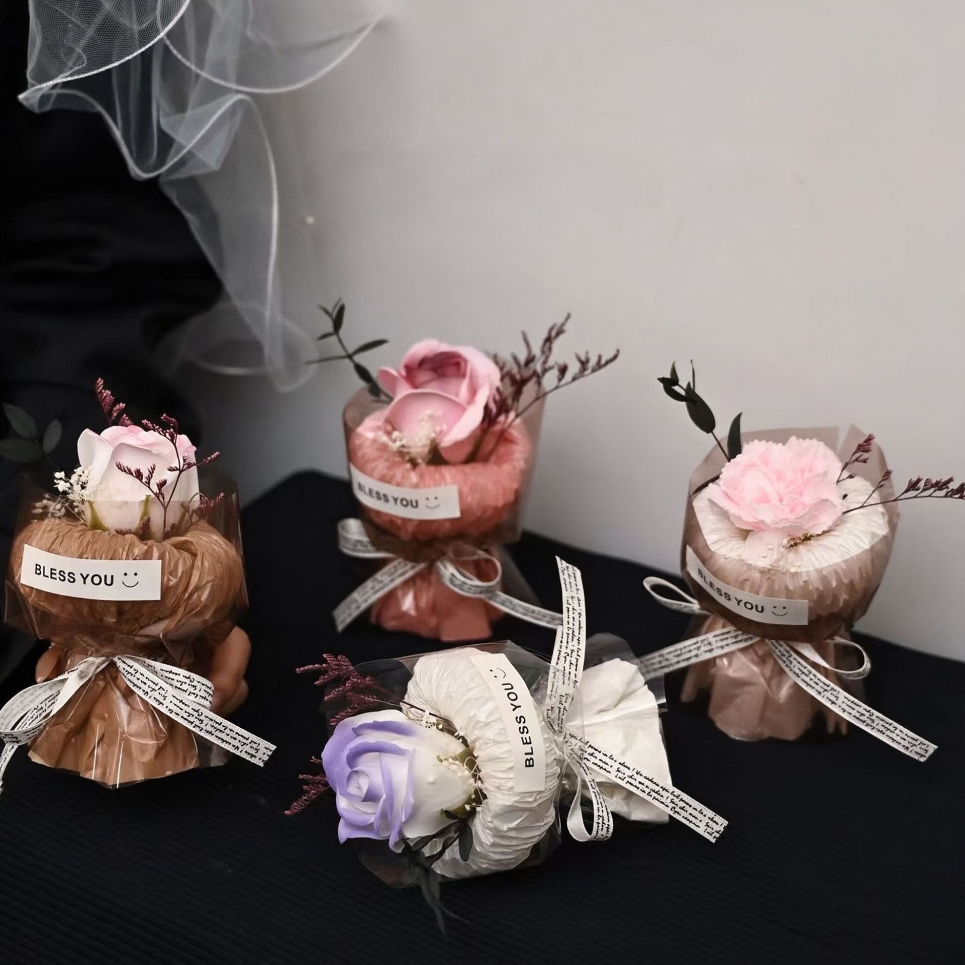迷你小花束香皂花生日礼物教师节送老师女友闺蜜伴手礼节日礼品