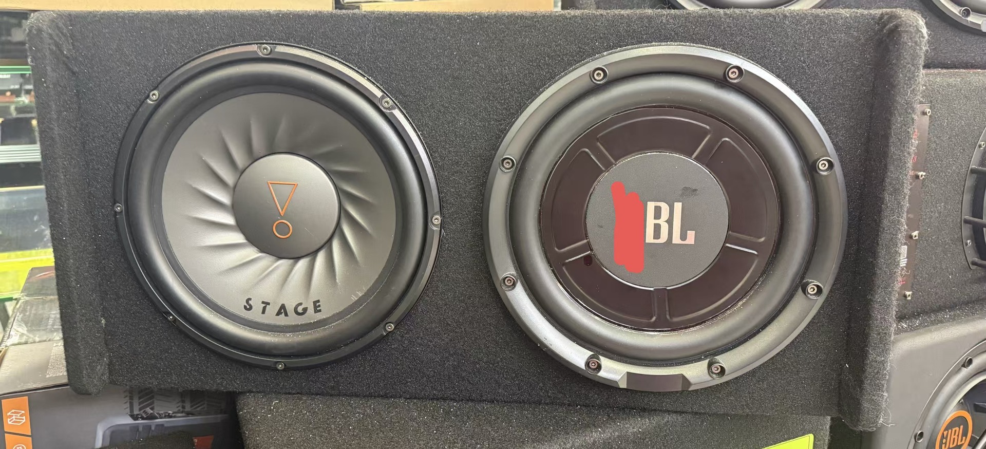 Dual 10inch ultra-thin subwoofer, deep bass, space-saving, car seat subwoofer, destined for car audio, floor-standing subwoofer