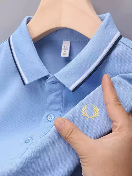 fred perry wheat ears men's summer polo shirt summer short sleeve lapel european station casual business t-shirt