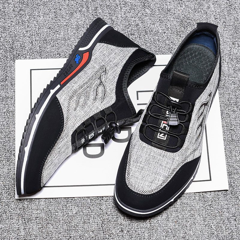 Old Beijing Cloth Shoes Men's Breathable Sports Casual Shoes Soft Sole Shoes Linen Cloth Shoes Trendy Shoes Spring and Summer Canvas Shoes for Men