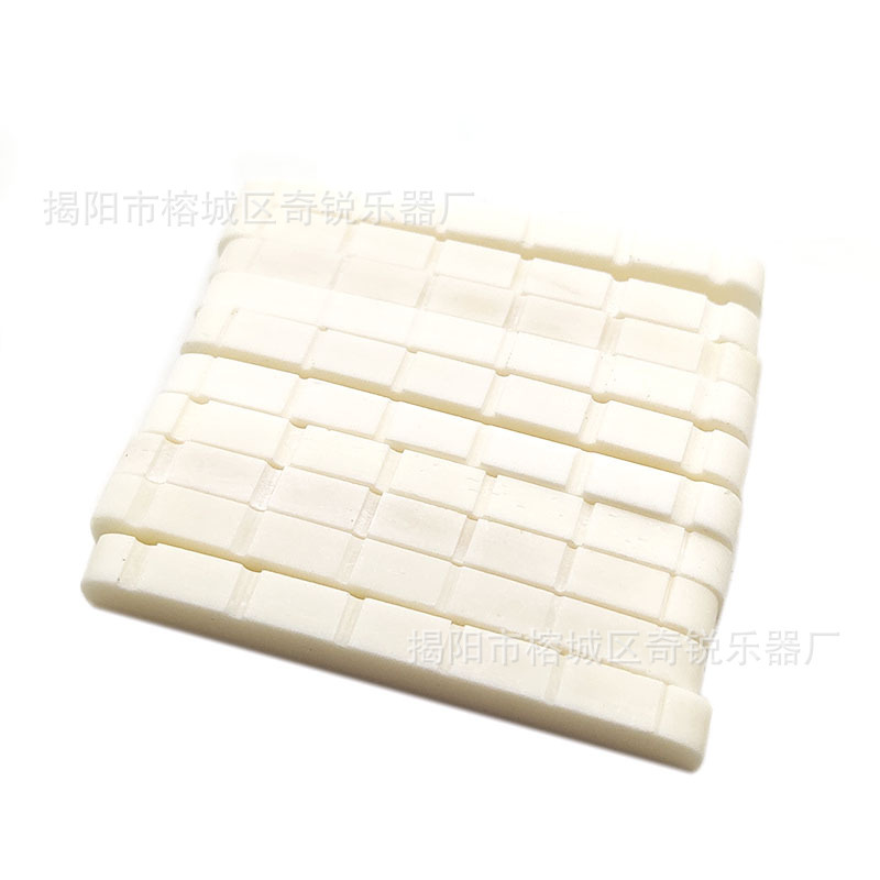 6-String St Electric Guitar Bone Nut, Natural Bone Electric Guitar Nut, 42Mm/43Mm Bone Nut