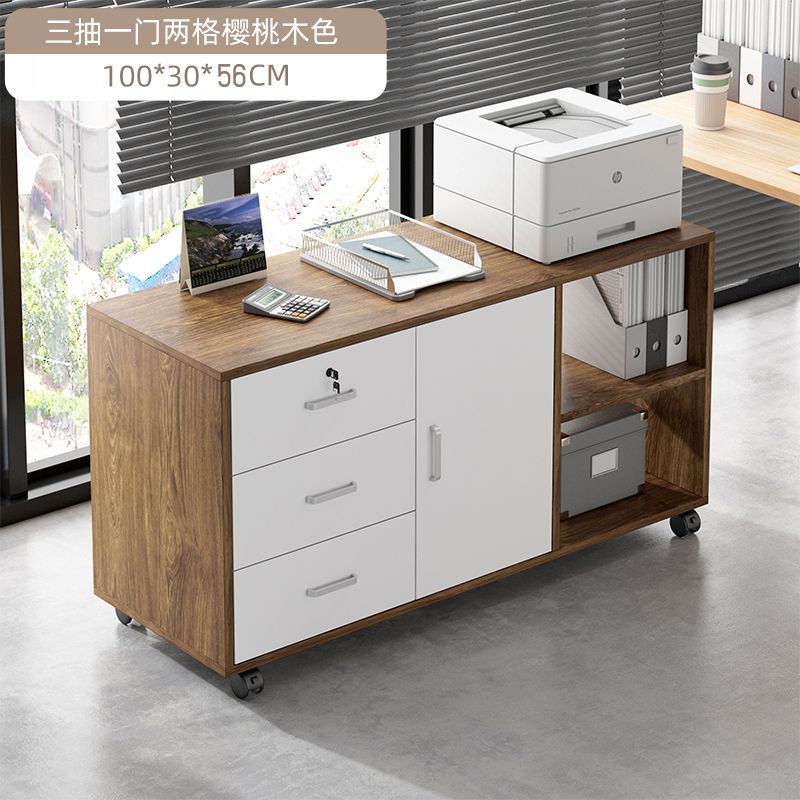gabinete de archivos de piso de oficina con bloqueo gabinete de archivos armario de almacenamiento impresora armario cajón debajo de la mesa armario pequeño móvil