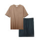 Men's Home pajamas suit summer new cotton short sleeve suit outer wear cotton men's pajamas