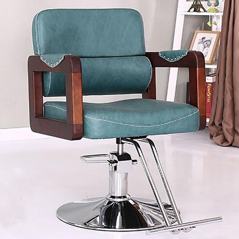 silla de peluquería especial de belleza salón de peluquería silla de elevación silla de pedal silla de hierro forjado corte de pelo corte de pelo retro image 11
