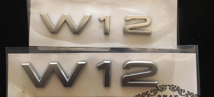 Audi car emblem V6TV8T side emblem V10W12 lettering for A4L, A6L, A8L, RS3, S5, Q7, TT modifications